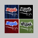 Nirvana  mikina s kapucou stiahnutelnou šnúrkami a klokankovým vreckom vpredu 